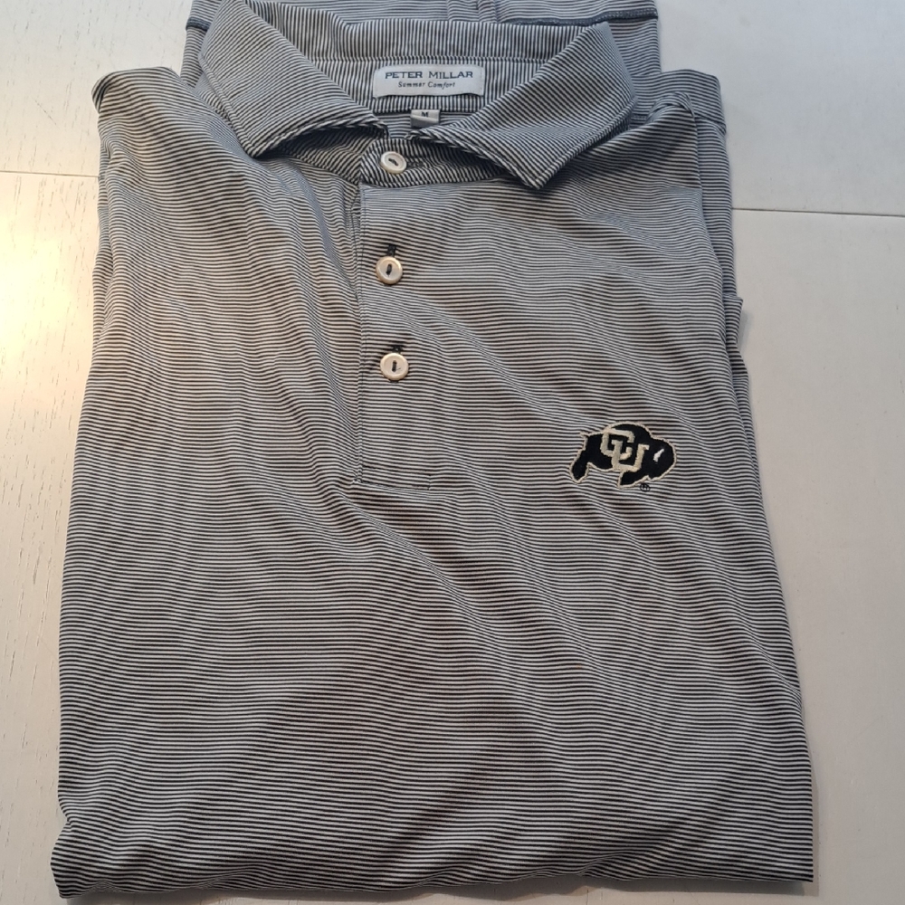 Flawed Peter Millar CU Buffaloes Dryfit Polo